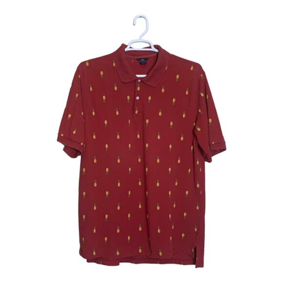Brooks Brothers 346 Pineapple Short Sleeve Polo Shirt size XL - Picture 6 of 8